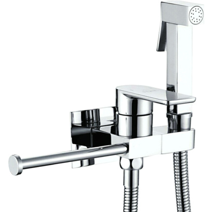 Гигиенический душ со смесителем Rose R307, хром
