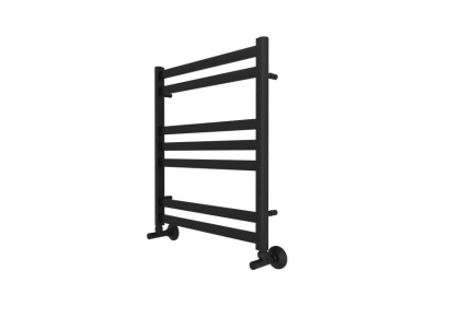 Полотенцесушитель водяной Aquatek (Акватек) Сириус П7 500х600 мм, черный муар, подключение нижнее/диагональное, сверхпрочная пищевая нержавеющая сталь AISI 304L, гарантия 10 лет