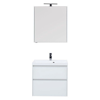 Мебель для ванной Aquanet Гласс 60 белый Мебель для ванной Aquanet Гласс 60 белый