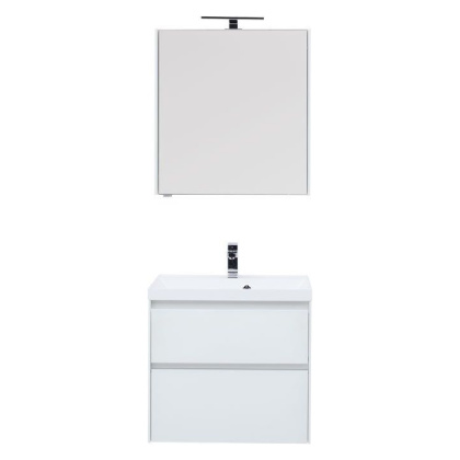 Мебель для ванной Aquanet Гласс 60 белый Мебель для ванной Aquanet Гласс 60 белый