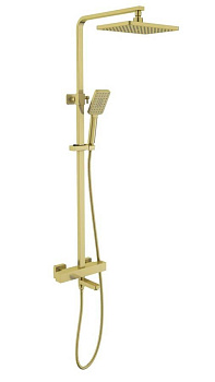 Душевая стойка Timo Tetra-Thermo SX-0169/17 с термостатом, золото матовое Душевая стойка Timo Tetra-Thermo SX-0169/17 с термостатом, золото матовое