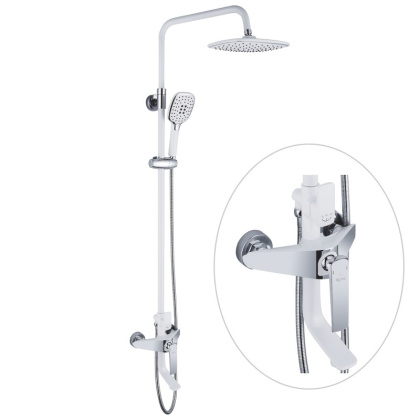 Душевая система латунь белый/хром R1336F Душевая система латунь белый/хром R1336F