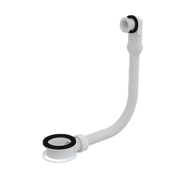 Слив-перелив для умывальника, белый Слив-перелив для умывальника, белый