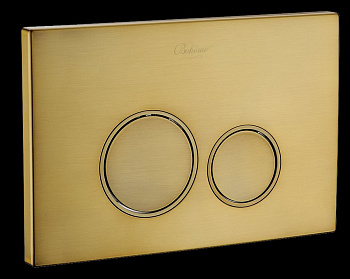 Кнопка для инсталляции, пластик BRONZE глянец, круглая