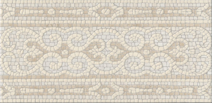 Бордюр HGD\A538\11037R Карму бежевый (30см*14,5см*9мм) (16шт/0,696м2) Эффект мозаики, шт