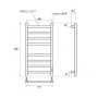 Полотенцесушитель электрический Point Меркурий PN83858B П8 500x800, диммер справа, черный Полотенцесушитель электрический Point Меркурий PN83858B П8 500x800, диммер справа, черный