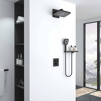 Душевой комплект Inspire VSFW-3I21MT4RMB встраиваемый, термостатический, двухрежимный, черный