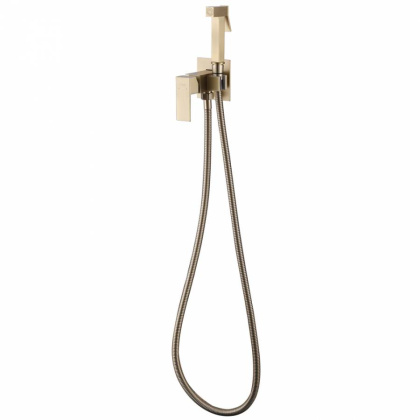 Смеситель ABBER Daheim AF8226G с гигиеническим душем, золото матовое Смеситель ABBER Daheim AF8226G с гигиеническим душем, золото матовое