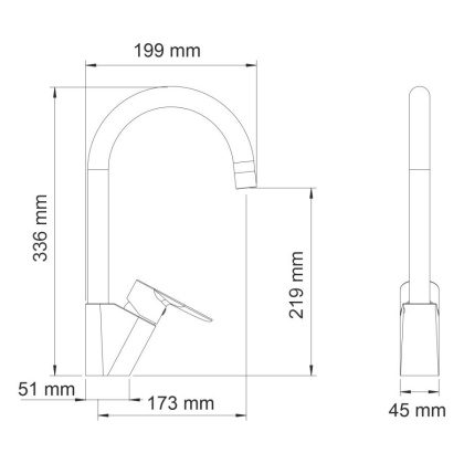 Leine 3507 Смеситель для кухни Wasserkraft Leine 3507 Смеситель для кухни Wasserkraft