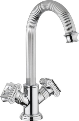 OLIMP-LS2-01-O Смеситель на раковину с донным клапаном, хром, ручки хром OLIMP-LS2-01-O Смеситель на раковину с донным клапаном, хром, ручки хром