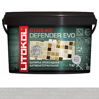 Затирка эпоксидная STARLIKE DEFENDER EVO, S.105 BIANCO TITANIO 1кг Затирка эпоксидная STARLIKE DEFENDER EVO, S.105 BIANCO TITANIO 1кг