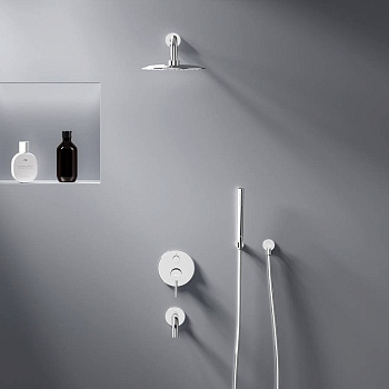 936510000 Scandinavian Pure встраиваемая душевая система с ванно-душевым смесителем и изливом, хром