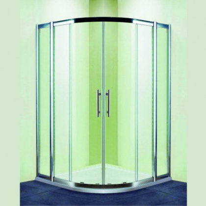 Душевой уголок RGW HO-511, 030651122-11, 120 х 120 x 195 см, четверть круга, дверь раздвижная, стекло прозрачное, хром