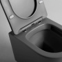 Унитаз подвесной Piatti VT1-11SMA, цвет антрацит матовый, ультратонкое soft-close сиденье Унитаз подвесной Piatti VT1-11SMA, цвет антрацит матовый, ультратонкое soft-close сиденье