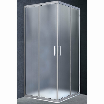 Душевой уголок Rapid VSS-3R80_90MT, (800-900)x(800-900), хром, стекло текстурное