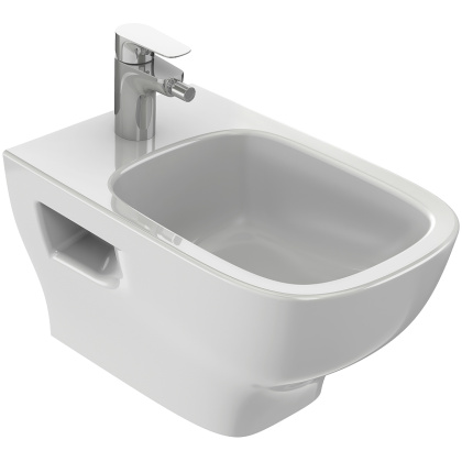 Биде подвесное Jacob Delafon Struktura с отв. для смесителя 54*34см, белый EMC0002-00, шт