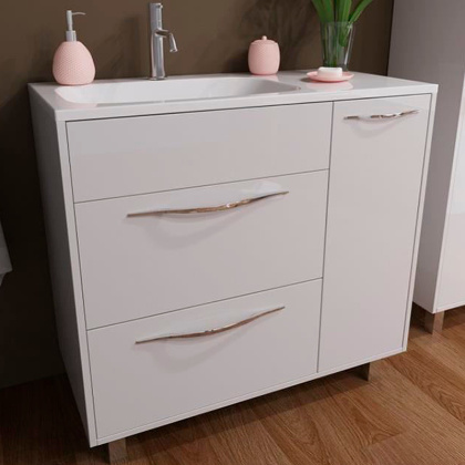 Комплект мебели Barcelona 900х450 левосторонний напольный 2 ящика 1 дверь (ШхГхВ) 898х446х860 Комплект мебели Barcelona 900х450 левосторонний напольный 2 ящика 1 дверь (ШхГхВ) 898х446х860