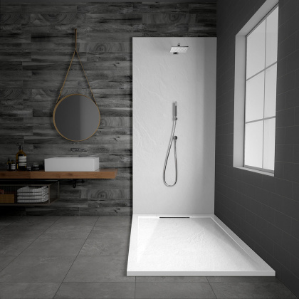 Поддон для душа из искусственного камня VST-4SRL9016W, 1600*900*25, белый матовый