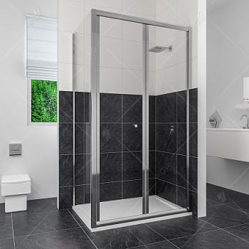 Душевой уголок RGW CL-41, 04094187-11, 80 x 70 х 185 см, дверь складная, стекло прозрачное, хром