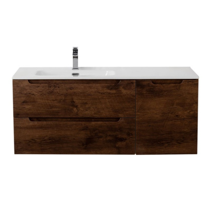 Тумба с раковиной подвесная с двумя ящиками и одной дверцей BelBagno ETNA 120 Bianco Lucido левая, раковина белая Тумба с раковиной подвесная с двумя ящиками и одной дверцей BelBagno ETNA 120 Bianco Lucido левая, раковина белая