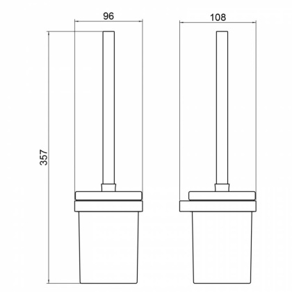 Щетка для туалета Timo Petruma 15261/00 хром Щетка для туалета Timo Petruma 15261/00 хром