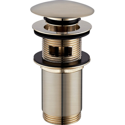 Пробка "click-clack" к сифону для умывальника A706GLB (брашированное золото)