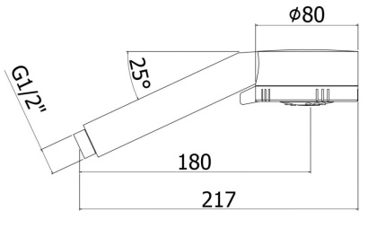 Душевая лейка Paffoni Majorca ZDOC070CR Душевая лейка Paffoni Majorca ZDOC070CR