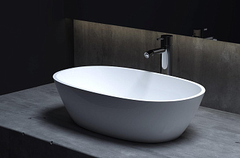 Раковина Salini CALLISTA 106 1101206SMRF S-Stone покраска по RAL полностью, накладная, матовая