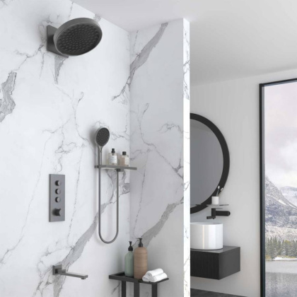 Душевой комплект Inspire VSFW-433TI3RGM встраиваемый, термостат, трехрежимный, вороненая сталь Душевой комплект Inspire VSFW-433TI3RGM встраиваемый, термостат, трехрежимный, вороненая сталь