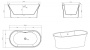 Акриловая ванна BELBAGNO BB201-1700-800 Акриловая ванна BELBAGNO BB201-1700-800
