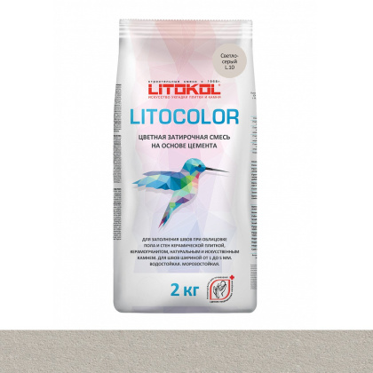Затирка цементная LITOCOLOR L.10 светло-серый Затирка цементная LITOCOLOR L.10 светло-серый