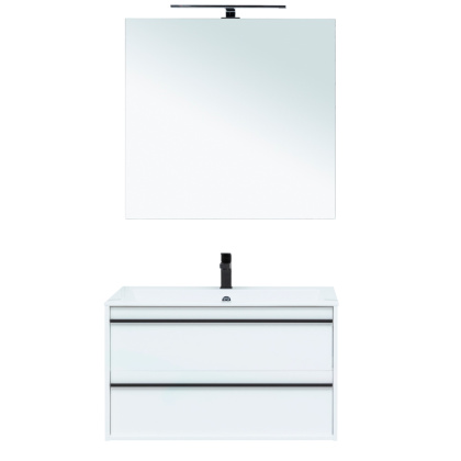 Мебель для ванной Aquanet Lino 90 белый матовый Мебель для ванной Aquanet Lino 90 белый матовый