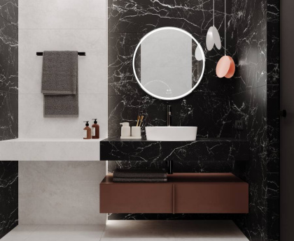 Intense Nero Керамогранит чёрный LP6060G0131R 59,5х59,5 матовый карвинг