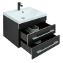 Тумба под раковину Aquanet Верона 58 New черный матовый